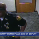Alan Gaston standing in an office looking like a real cop in full uniform.